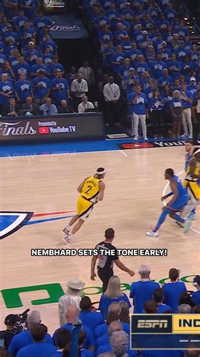 Nembhard floats it in to get the Pacers rolling 🏀💨 IND-OKC | GAME 7 Live on ABC 📺 | NBA