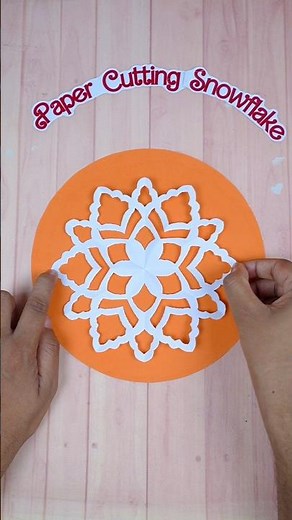 Quick 3D Paper Snowflake Tutorial ❄️ #DIYShorts