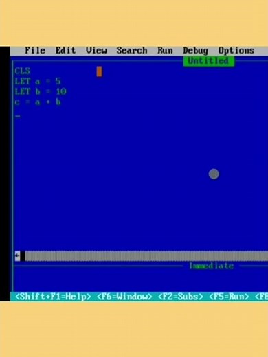 How to execute a QBASIC PROGRAM ?