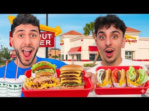 Eating the ENTIRE In N Out Secret Menu! (Ft. FaZe Rug)