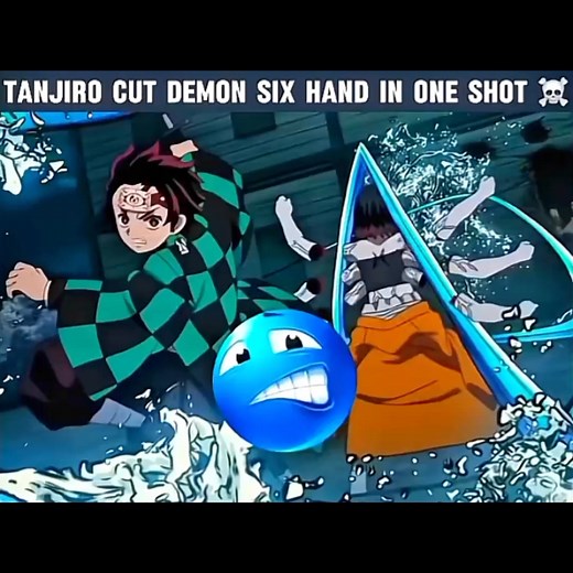 Tanjiro cut demon six hand in one shot #tanjiro #demonslayerinfinitycastle #zenitsuanime #demonslayer #viral | Zenitsu Anime