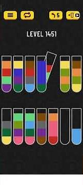 water sort puzzle - level 1451