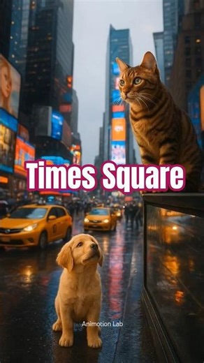 Cat Vs Dog: Times Square Showdown & Subway Clash