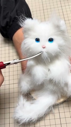 Handmade tutorial for Plush cat pendants and twisty sticks#Ragdoll cat#Puppet#Twist the st