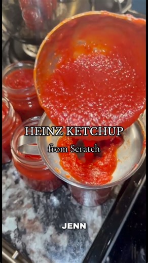 It’s Jenn Again🌱 on Instagram: "Heinz Ketchup from Scratch! Preservation Nation: @olivebluehomestead @hollishomestead @mountain_heart_homestead #homesteading #itsjennagain #preserve #canning #ketchup"