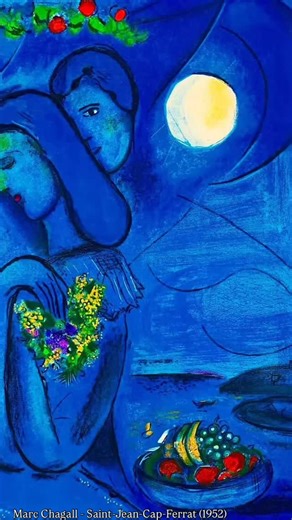 Marc Chagall - Saint-Jean-Cap-Ferrat (1952) #marcchagall #chagall | Contemporary Art