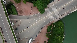 Footage, Drone, Flying, Shot