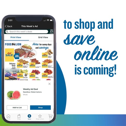 1.2K views · 294 reactions | Soon you’ll be able to shop and save all in one place at foodlion.com and our app. | Food Lion | Facebook