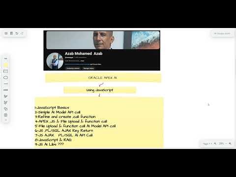 ORACLE APEX AI 00054 Oracle APEX AI APP. USING JavaScript