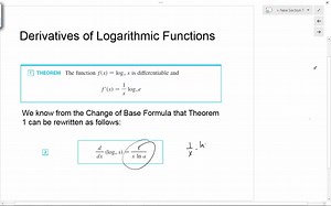 Derivatives of Logarithmic Functions