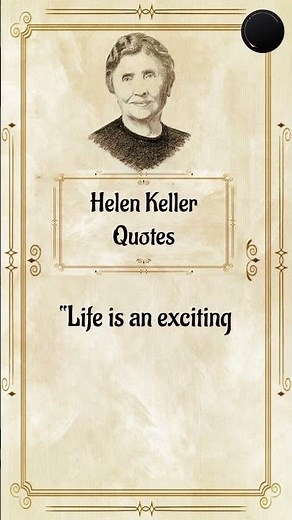 Helen Keller - Greatest Quotes ✨| #Lifelessons | #shorts