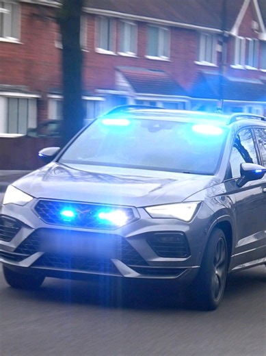 #westmidlandspolice - Unmarked 2023 (73 plate) Cupra Ateca demonstrating it's blue lights while entering Perry Barr roads policing base. == This vehicle is used by the #roadcrimeteam #rct falls under the #forcetrafficunit #ftu . == Filmed by @WestMidlandsBlues == 📹 Sony FDR-AX43A ~~~~~~~~~~~~~~~~~~~~~~