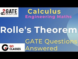 Rolle's Theorem and Examples | Calculus | Engineering Mathematics | GATE Computer Science