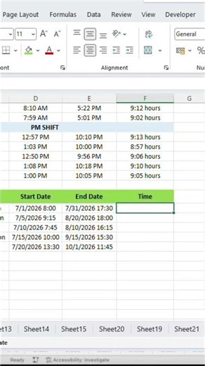 How to Calculate Days, Hours, and Minutes Between Two Dates in Excel #learnsmarter #spreadsheets