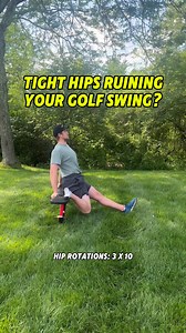 Golfers! Start stretching your hips. Mobile hips are absolutely essential for creating power and preventing low back pain. Try this routine everyday for a week. #golffitness #golf #golfaddict | J Golf Fitness