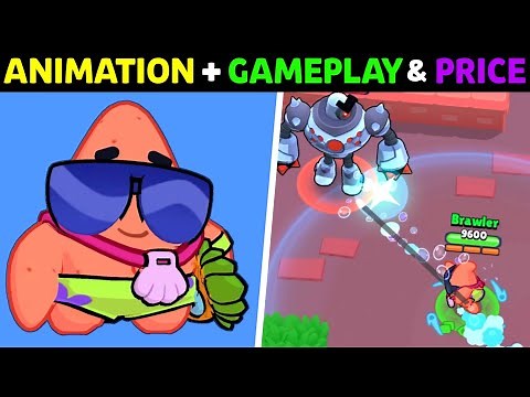 BRAWL STARS BUZZ PATRICK GAMEPLAY, ANIMATION, PIN, COST & PLAYER ICON