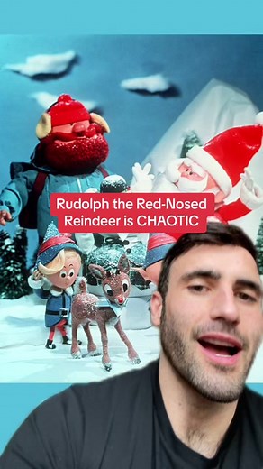 Rudolph the red nosed reindeer had a bigger issue. #christmas #christmasmovies #santa #rudolph #claymation #christmasmovie