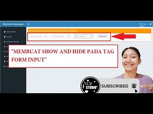 Membuat show and hide pada tag form input | Javascript
