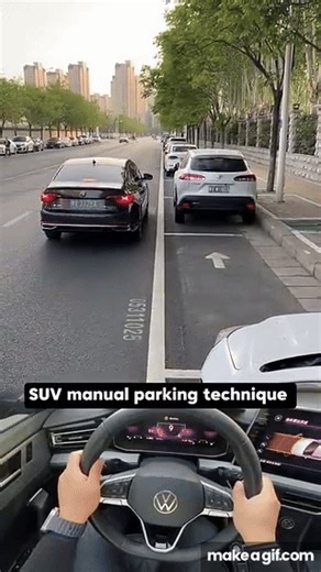 Real-life parallel parking tips for beginners, for cars and SUVs alike on Make a GIF