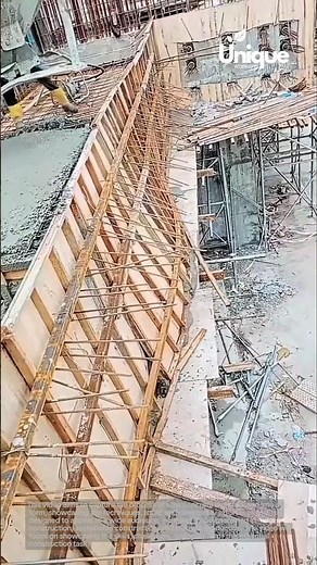 Concrete being poured into a form: a modern method