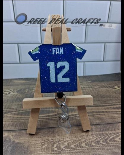Sports Jersey Badge Reel 12 Fans Seattle Football Inspired Medical Nursing Office Retractable ID Holder - Etsy