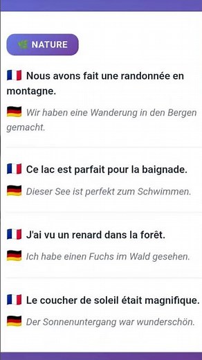 traduction phrases francais-allemand pour apprendre facilement 🇨🇵🇩🇪✌️