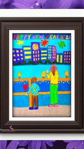 New Year Easy Drawing #shorts #2026