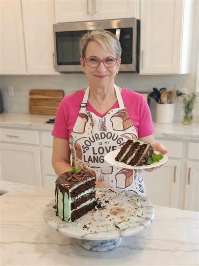 So I posted that I made my sourdough chocolate cake for my birthday… And my friend Sharon messaged me and said,