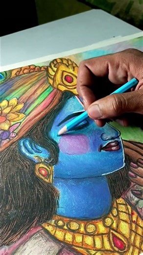 Radha Krishna Drawing | How to Draw Radha Krishna Step by Step Beautiful Love Sketch ##shorts #viral