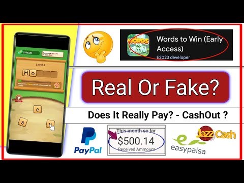 Words To Win App Real Or Fake?🤔- Words To Win Withdrawal - Words To Win Payment Proof?