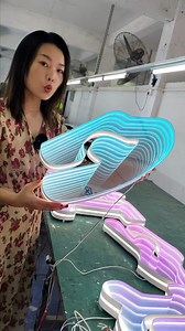 We can make different colors for you like this #sign#signage #design #signagedesign #ledlight#signature #lightbox #lamplight #ledlightstrip #led#logodesign #sourcefactory #shop #store #abyss#foryou | 罗鹏