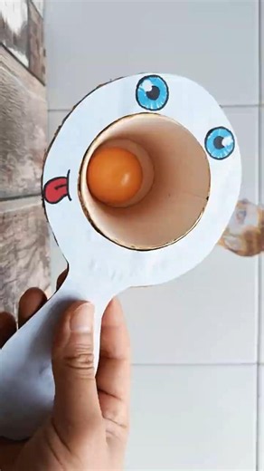 Manualidad para el colegio: Paleta de juego #colegio #escuela #diy #manualidades #manualidad #arte