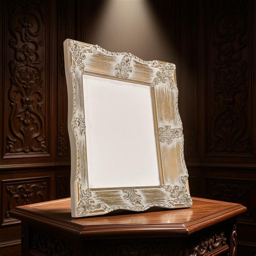 Vintage Gold Antique Baroque Style Picture Frame With Glass and Matting. - Etsy