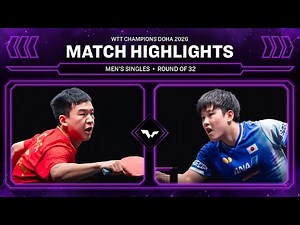 Xiang Peng vs Tomokazu Harimoto | MS R32 | WTT Champions Doha 2026