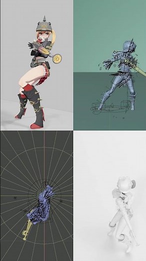 【3D Viewer Ver】 Lucy's Bat Performance Animation