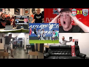 Crazy Liverpool Fan Reactions to Alisson's Last-Minute Goal Against West Brom