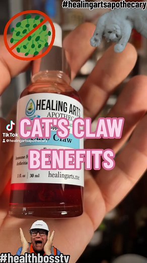 Cat's Claw Extract, get it here! Cat's Claw Tea Benefits: Immune System • Osteoarthritis • Rheumatoid Osteoarthritis #HealthBossTV #HealingArts #HealingArtsApothecary #Healingartsme #Healthbosstv #BeYourOwnHealthBoss #Health #CatsClaw #Tea #Immunesystem #Immunity #Osteoarthritis #Rheumatoidarthritis | Healing Arts