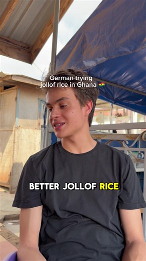 Trying Jollof Rice for the First Time in Ghana