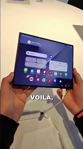 Ce smartphone Samsung se plie en TROIS !📁📱(#samsung #innovation #tech #review #gadget #futur #test)