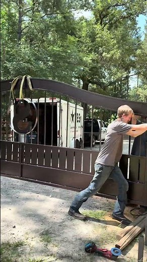 How do you install a 16 foot driveway gate? ￼
