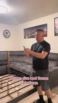 Assembling a Queen Size Platform Bed Frame: Easy Setup and Review#bedframe #queensizebed