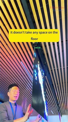 11，double sided holographic led screen for mall atrium #holographicdisplay #wshongledscreen