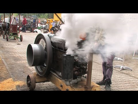 Kaltstart eines Deutz Diesel Stationärmotors - cold start of a Deutz Diesel stationary engine