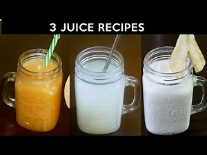 3 Juice Recipes | Pear Milkshake Recipe | Muskmelon Shake | Pear Juice | Fruit Smoothies for Kids