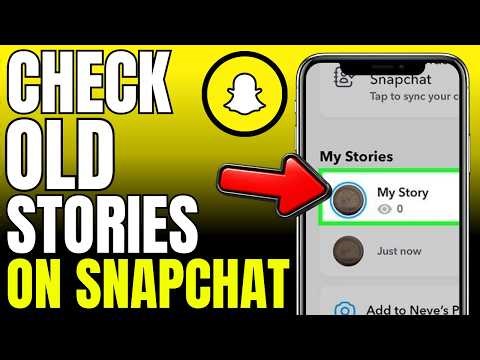 How To Check Old Stories On Snapchat (2026)