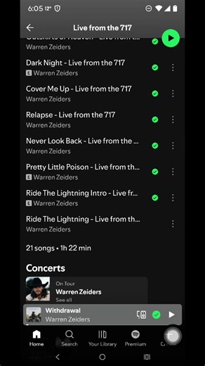 @Warren Zeiders love the live album sounds amazing