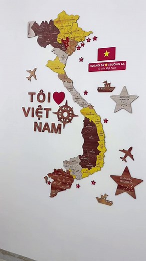 Dán Bản Đồ Việt Nam | Sáng Tạo và Trang Trí Tường