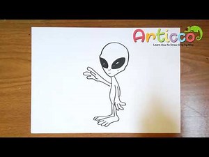 How to Draw a Alien Step by Step for Kids