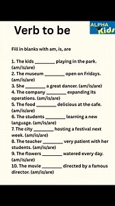 214K views · 1.9K reactions | Verb to be English grammar worksheet for students teacher and parents #worksheet #onlineclass #practice #English #Englishgrammar | Alpha kids :worksheets and activities | Facebook