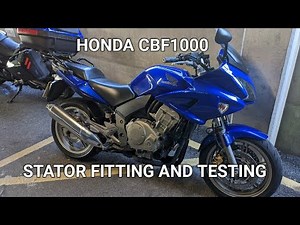 Honda CBF1000. Stator fitting and testing.